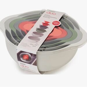 Joseph Joseph Duo 9-Piece Nesting Bowl Set - Multicolor